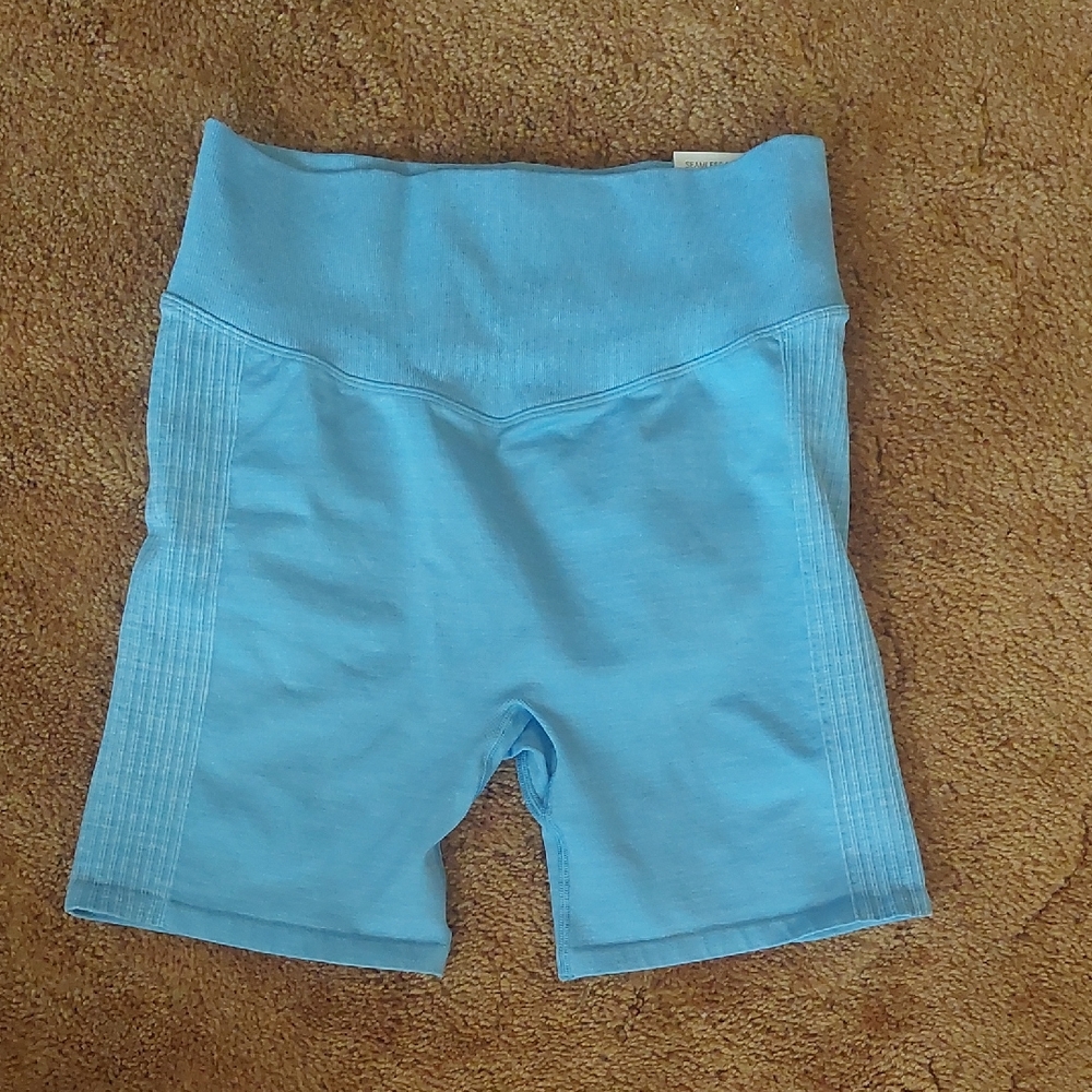 PINK Victoria's Secret Blue Bike Shorts